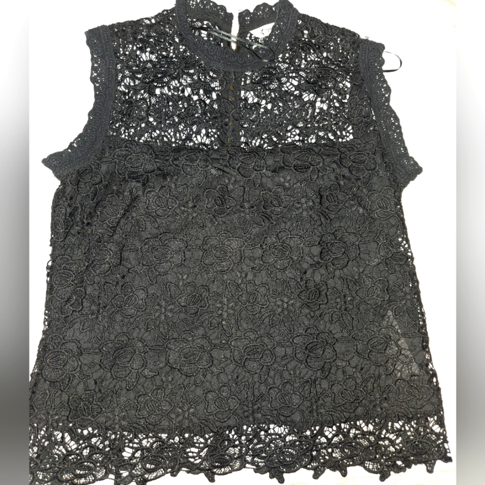 Elegant Black Lace Top